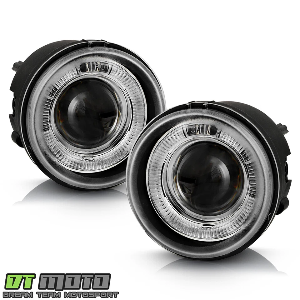 2005-2009 Dodge Charger Caravan Caliber Nitro LED Halo Projector Fog Lights Pair - Image 3 of 4
