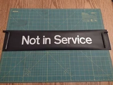 NYC Subway IRT Side Route Rollsign Piece lg - Not In Service 