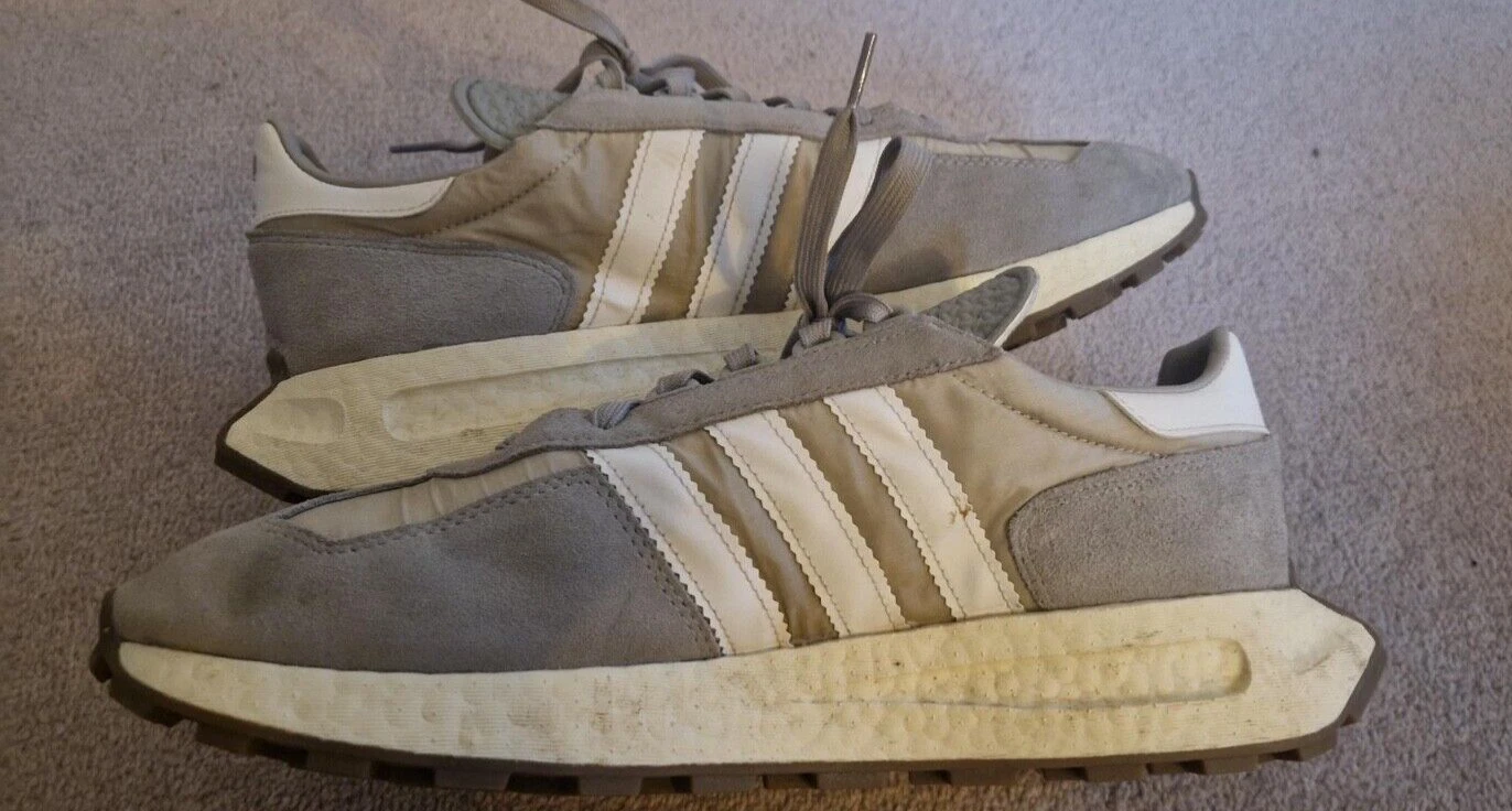 Adidas Originals Retropy E5 Scarpe da Ginnastica Uomo in Camoscio Grigio Taglia 11