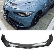 For Alfa Romeo Giulia Universal Front Bumper Lip Spoiler Splitter Carbon Fiber For Alfa Romeo Giulia Universal Front Bumper Lip Spoiler Splitter Carbon Fiber