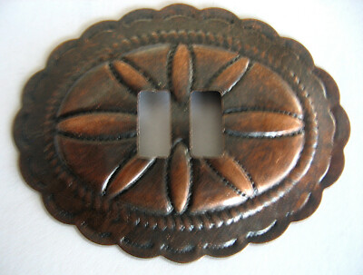 Conchos Conchas oval Biker Western Nieten Southwest 58 x 45 mm cu