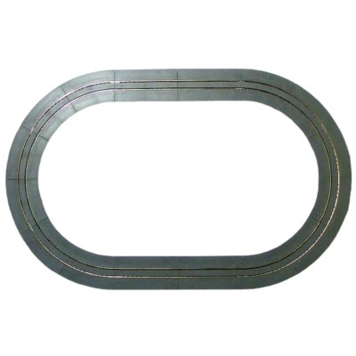 Spur N Oval des Straßenbahngleises für Gelenkstraßenbahnen Spur N von Tomix
