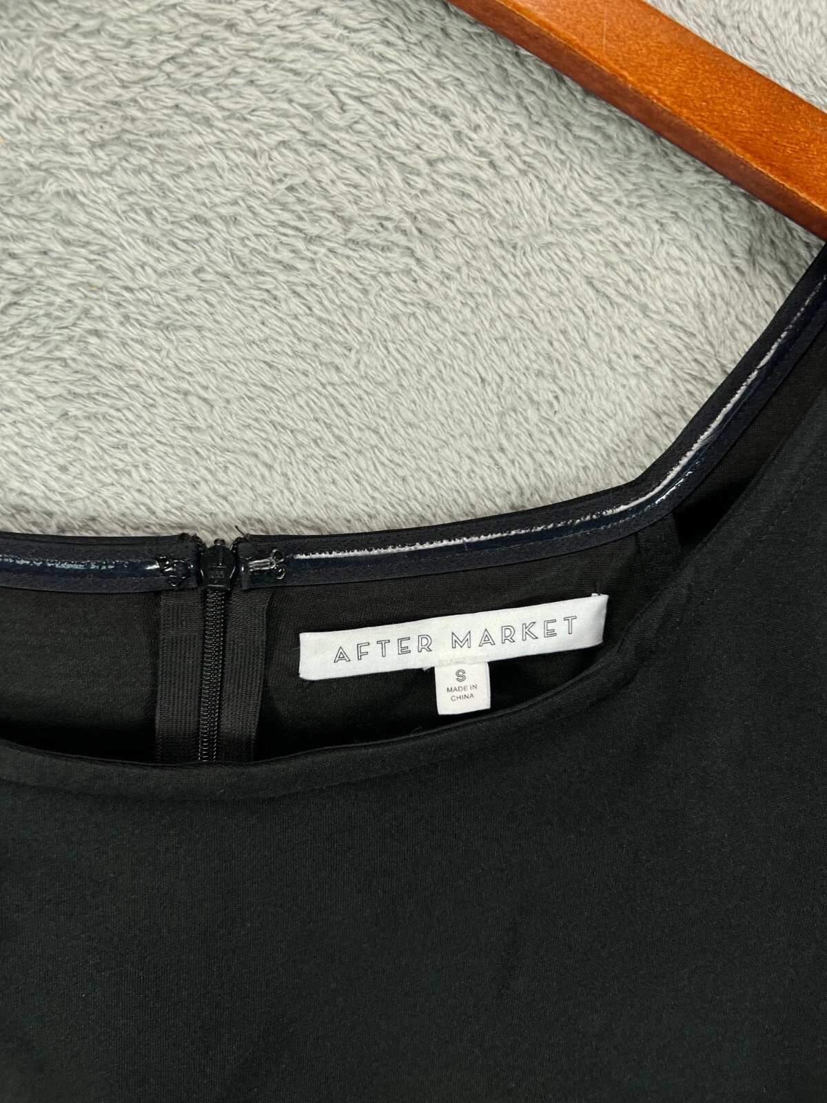 VETEMENTS After Market abito nero donna piccolo nero bodycon mini abito spalle scoperte LBD