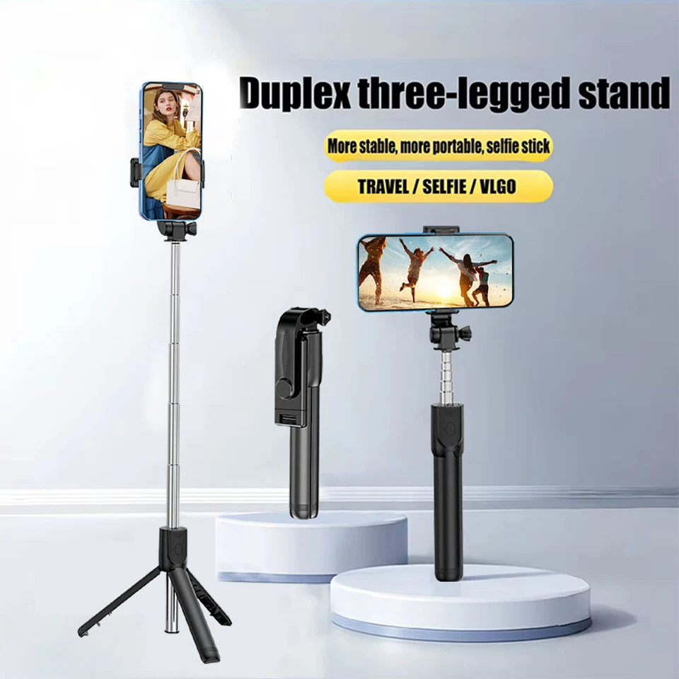 26-inch mini selfie stick tripod with wireless remote phone stand - Image 2 of 4