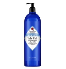 Jack Black Turbo Wash Energizing Cleanser for Hair & Body with Rosemary, 11.5 Oz
