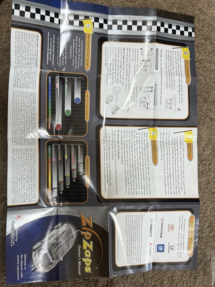 Chevrolet Camaro SS White ZipZaps Micro RC Wireless Remote Controlled - Image 4 of 4