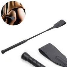 Caballo Cultivo Látigo Imitación Cuero Flogger Caballo Vendaje Sexo Látigo Sujeción