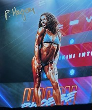 PHOEBE HAGAN SIGNED 11X14 PHOTO IFBB PRO BIKINI WINNER RACC TRUSTED SELLER A