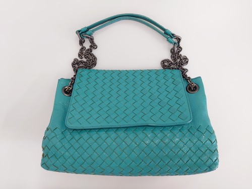 BOTTEGA VENETA INTRECCIATO green Shoulder Bag AUTHENTIC