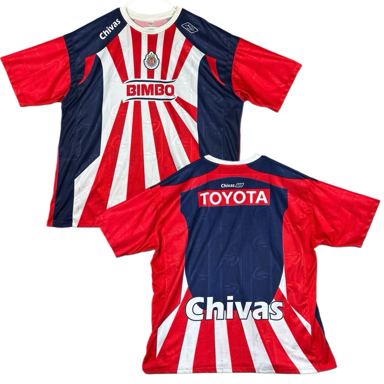 Vintage Club Deportivo Guadalajara Jersey Size XL Mexico Chivas Bimbo Futbol