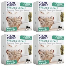 Clean People Laundry Detergent Sheets- Recyclable Packaging, 384 Count