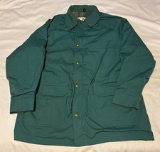 Vintage Woolrich Woman Green Plaid Wool Lined Jacket Women's Size Large