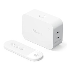 2 in 1 Dimmer Plug with Remote, No Smart Features, Wireless Remote Control