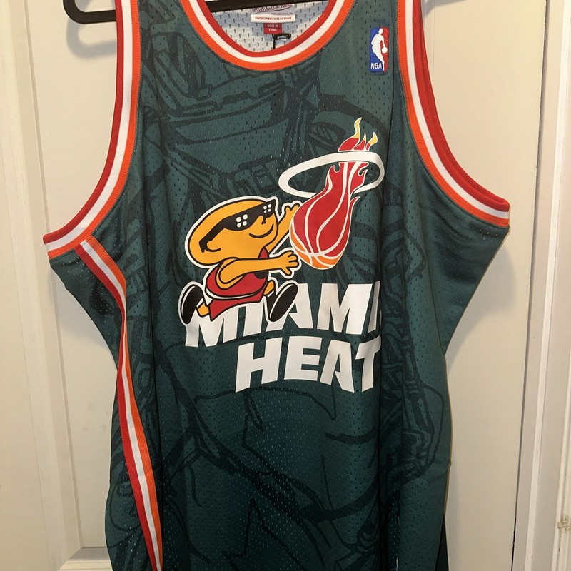 Mitchell & Ness Miami Heat x Denzel Curry B/R Remix Jersey HWC Mens Size 3XL New