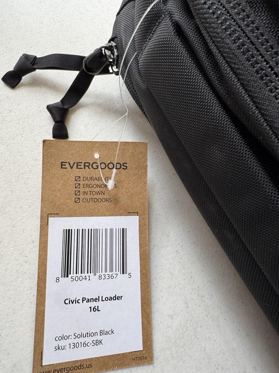 バッグ EVERGOODS CIVIC PANEL LOADER 16L Evergoods | Civic Panel Loader -X-Pac - 16L - Black and