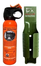 UDAP Pepper Power Bear Spray Repellant w/ Exclusive Green Griz Guard Holster