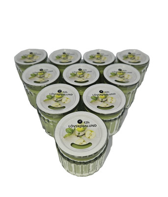 10er Set LÖVSKOGSLUND Ikea Mini-Duftkerzen im Glas, Apfel