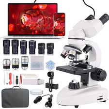 Professional Microscope 40X 2000X Binocular Dual Stage
