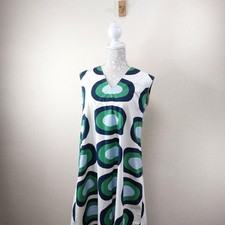 Brand new UNIQLO Marimekko V Neck Flare Dress Size L From Japan