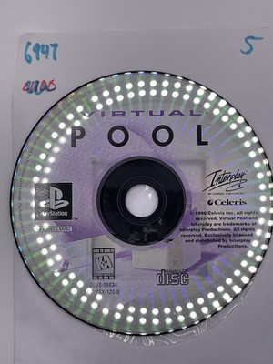 Virtual Pool (Sony PlayStation 1, 1996) Disc Only - No Tracking 6947