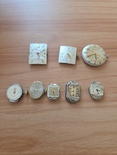 Vintage Lot Of Watch Guts/ Parts, Junkyard Lot! Bulova, Elgin, For Repairs!!