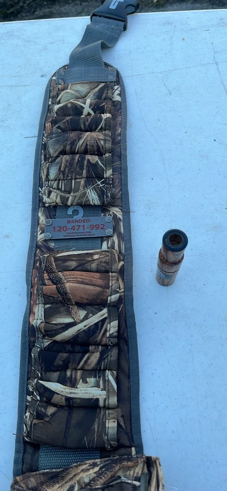 lot 2 Banded 12 round Shot Gun Shell Belt and Faulks MP-12g Goose Call - Image 2 of 4