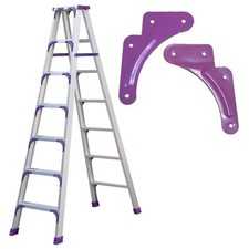 2 Pieces Step Ladder Reinforcement Fixing Sheet for Household Ladders Purple