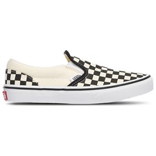 VANS Classic Slip-On Checkerboard White BlacK GS Sz 4Y-7Y Unisex Kids Women New