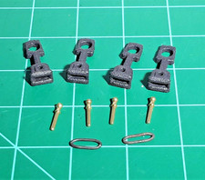 HO  HOn3 Link Pin Couplers 2 Sets BLACK WEATHER PITTED LOOK, Made in the USA