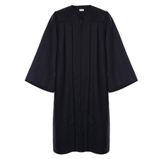 Unisex Premium Matte Graduation Gown Only X-Small 424'9"-4'11" Black