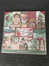 Stamperia 12x12 Paper Pad 10 Double Sided Sheets Cardstock Classic Christmas NEW