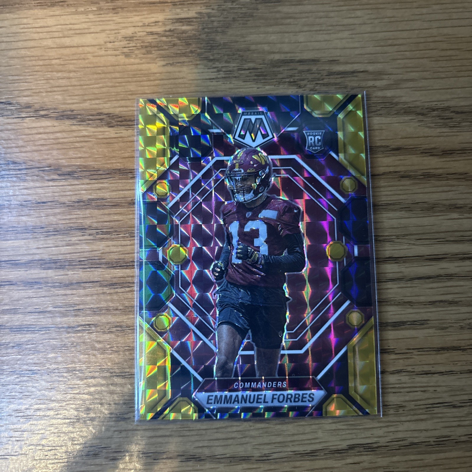 2023 Panini Mosaic - Rookies Emmanuel Forbes #319 Black Gold Mosaic Prizm /8 RC