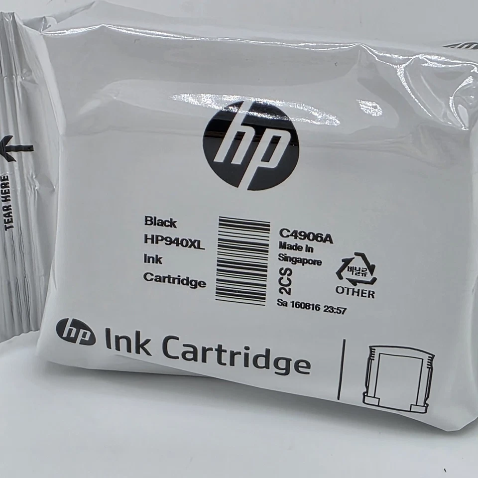 Genuine HP 940XL C4906A Black Ink Cartridge New Sealed Package No Box - Image 3 of 4