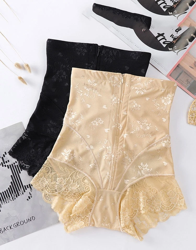 Женские трусики с высокой талией для формирования живота кружевные трусы бесшовные Shapewea - Изображение 3 из 4