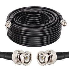 MOOKEERF RG8X BNC Male to Male Coaxial Cable 75FT 50 Ohm Ultra Low Loss