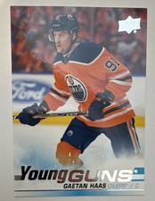 2019-20 Upper Deck Series 1 Young Guns Gaetan Haas #232 Edmonton Oilers Rookie