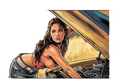 Megan Fox Transformers Hot Sexy Babe Water Resistant Sticker