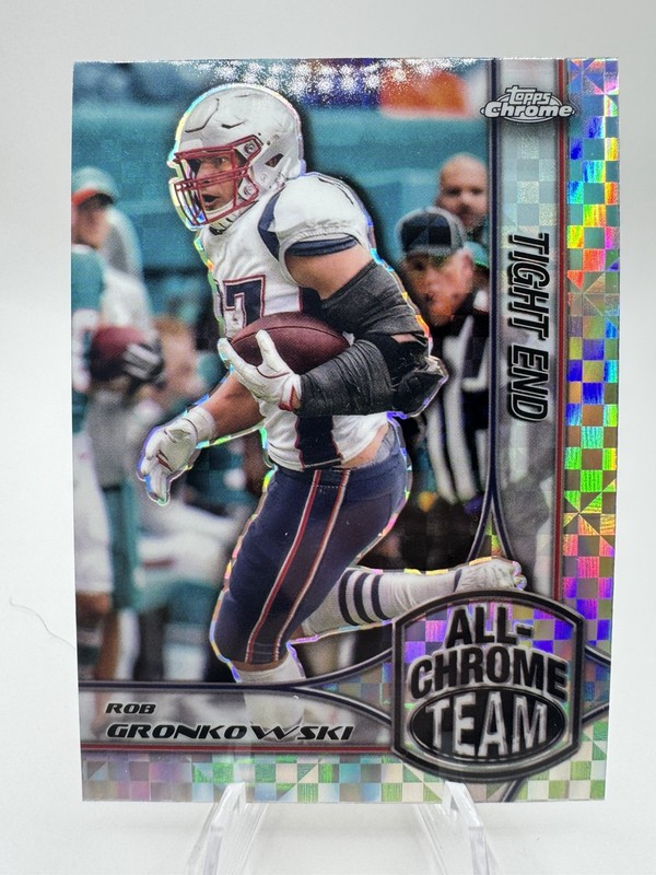 Rob Gronkowski All Chrome Team Patriots 2024 Topps Chrome Refractor ACT-6