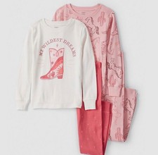 Girls Carter  s pajamas set - size 14 brand new, pink and white - 2 sets