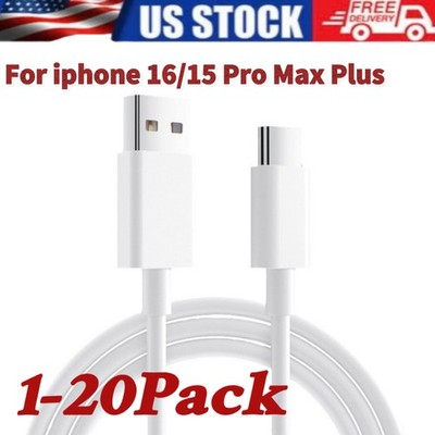 IPhone15/16 Pro Max Plus USB-A Cable Fast Charger Type C Charging Data lot Cord