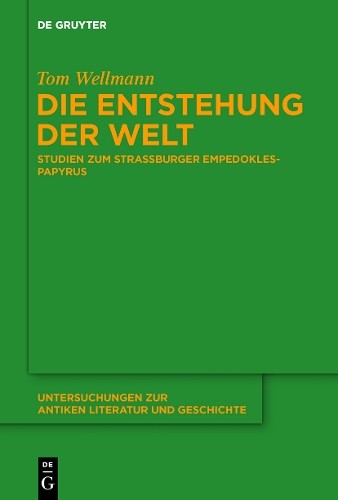 Tom Wellmann Die Entstehung der Welt (Hardback)