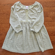 Vintage Gymboree Girls Cottage Floral Long Sleeve Dress Large 5 Yrs 2002 Cotton