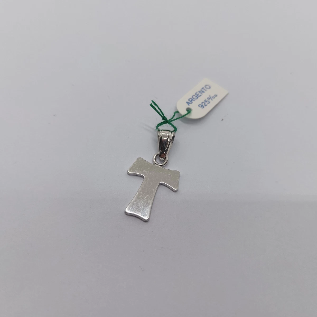 Ciondolo a croce Tau in argento sterling: gioielli francescani