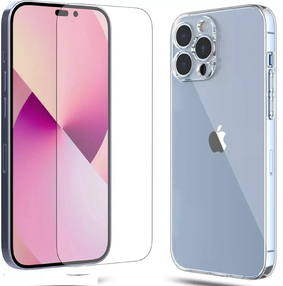 Custodia e Vetro per APPLE iPhone 16 15 14 13 12 11 X 8 PRO MAX PLUS MINI Cover - Immagine 2 di 4