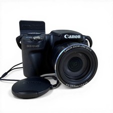 Canon PowerShot SX510 HS 12.1MP Digital Camera Bundle Black w/ Charger  Battery