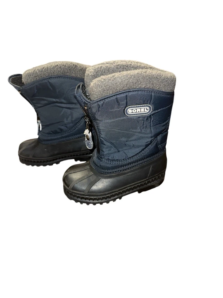 Sorel Toddler Size 10 Blue/Black Kootenay Waterproof Insulated Snow Boots - Image 2 of 4
