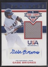 2017 Gabe Briones Stars & Stripes Signatures Relic Auto RC /199 #48 (21C729)