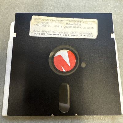 Castle Wolfenstein 1981 Ibm PC/XT DOS Floppy Disc Vintage