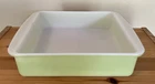 Vintage Pyrex 222 Lime Green 8-inch Square Brownie Pan Baking Casserole Dish D-1