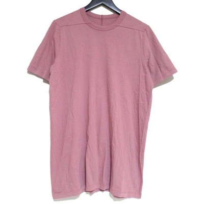 24SS Rick Owens Short Level Tee RU01D3264, Size M, Dusty Pink mens USED